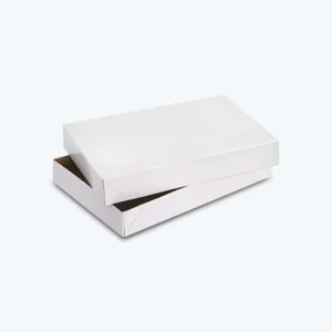 Elegant White Apparel Boxes with Lids