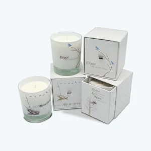 Elegant Candle Gift Boxes with Drawer Design